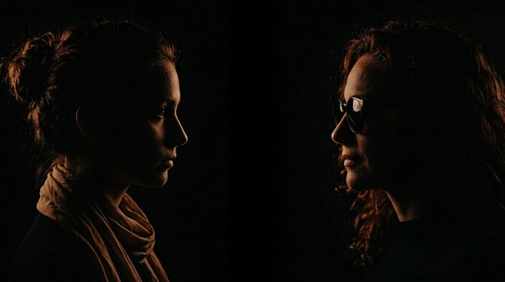 Deux casteuses de profil, face à face